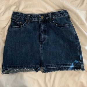 Denim skirt. Brand new. Free people. Never worn